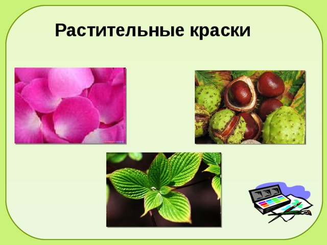 Растительные краски 