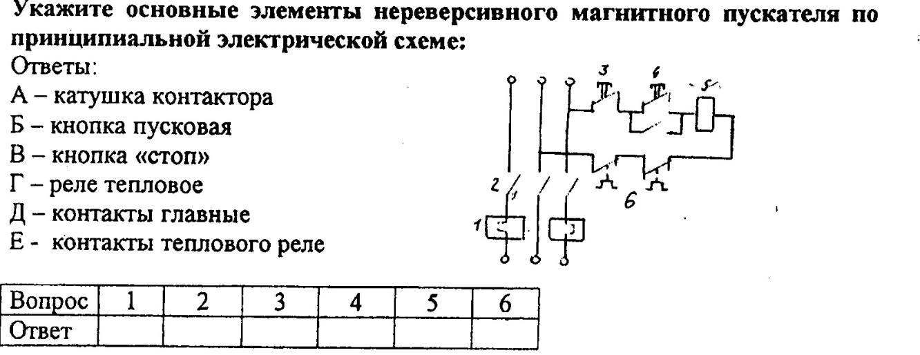 Обозначение магнитного пускателя на схеме