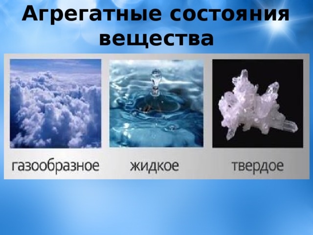 Вода в трех агрегатных состояниях проект по физике 7