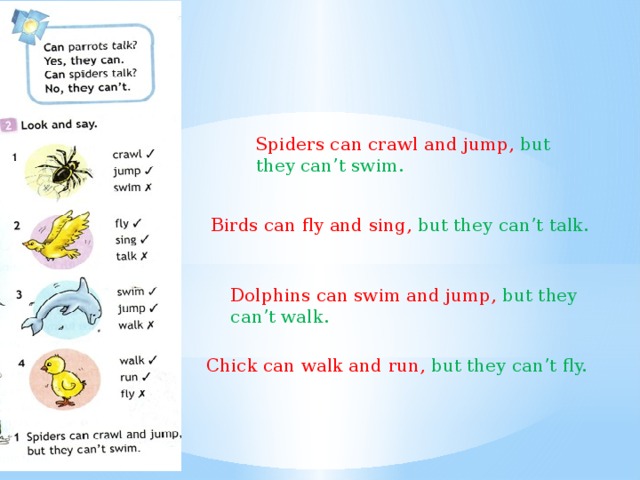 A bird can перевод на русский. Crawl перевод. Crawl Jump Swim Fly Sing. Составь предложения Jump, Crawl, and, can, Spiders. Crawl транскрипция.