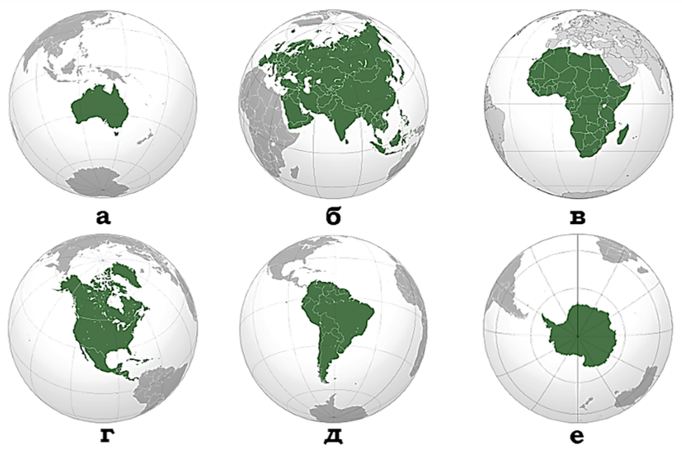 Материки на глобусе. Материки на карте. Континенты земли. Карта континентов.