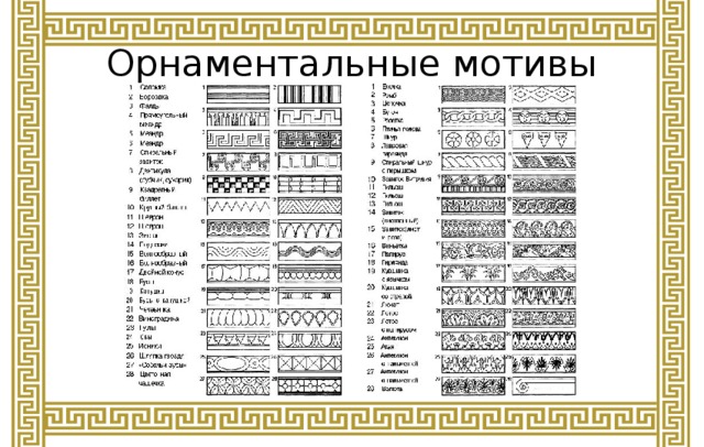 Орнаментальные мотивы 