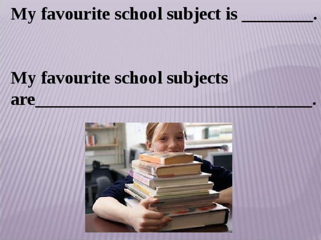 Favourite school subject