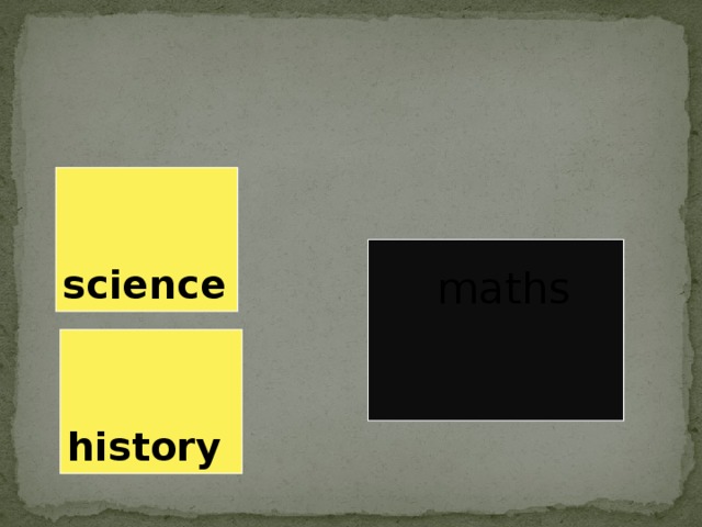   science  maths   history 