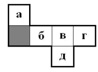 Мысленно сверните куб из развертки изображенной на рисунке 4