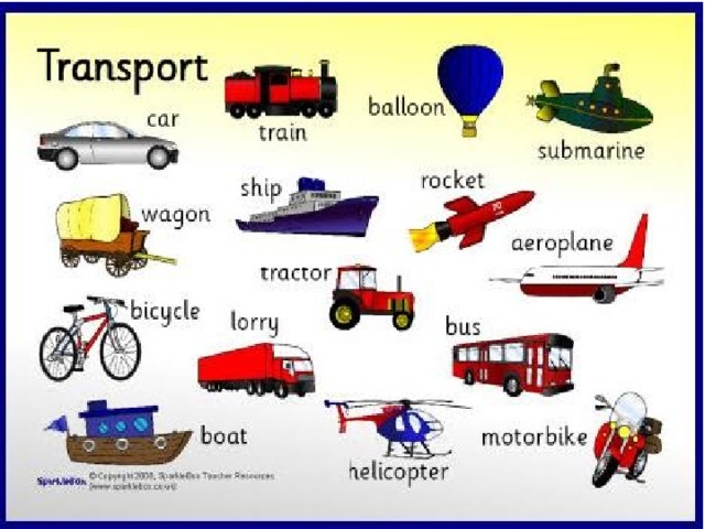 Transport презентация на английском 2 класс