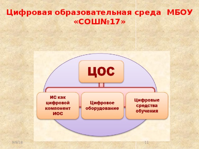 Проект цос цифровая образовательная среда