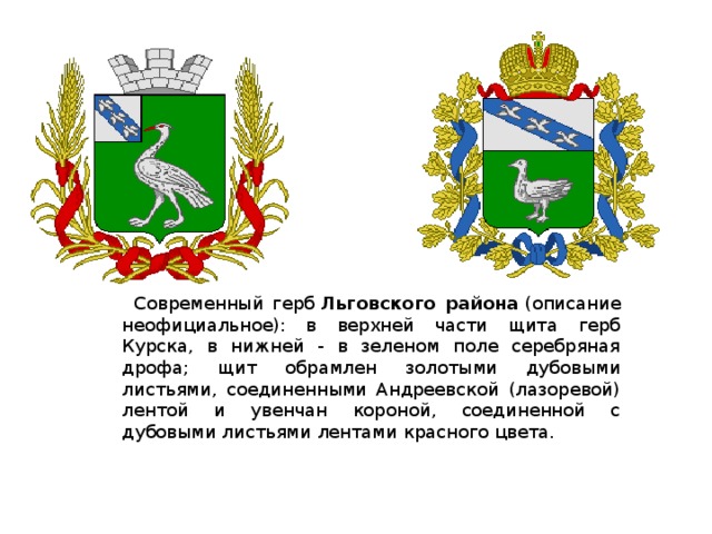 Гербы городов курской области картинки с названиями