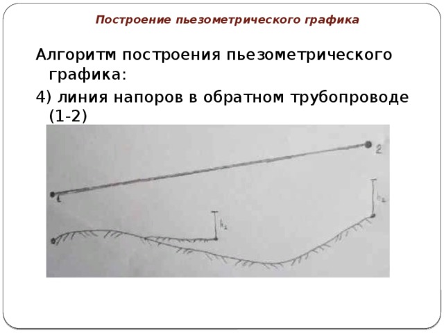 Построение пьезометрического графика в excel