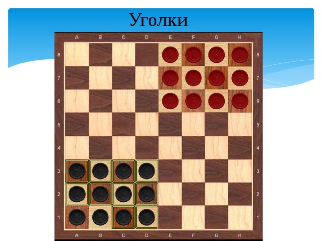 Уголки  