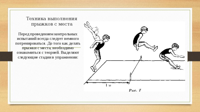 Инструкция по обучению прыжков в длину с места