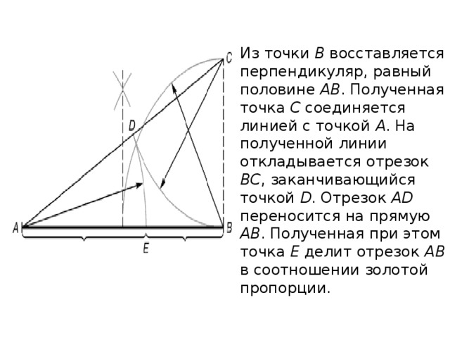 Получить точка. Геометрическое деление отрезка прямой золотое сечение. Постройте золотое сечение отрезка аб. Линия золотого сечения белая. Перпендикуляр от точки b к линии ka равен.