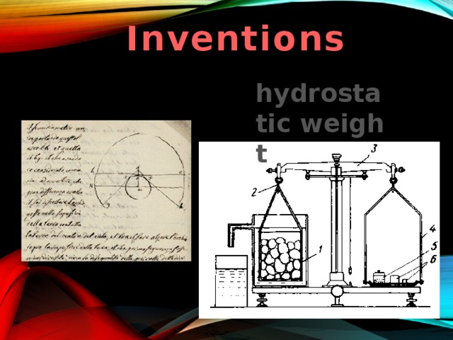 Inventions hydrostatic weight   