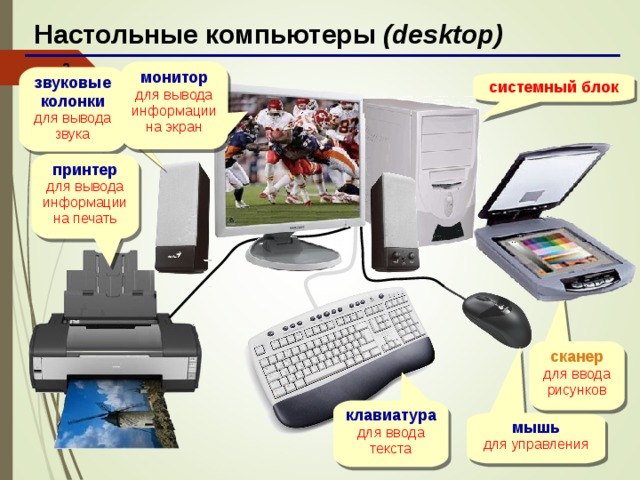 Что подключается к компьютеру 5 класс информатика