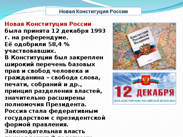 Проект конституции 1993 г был принят кем