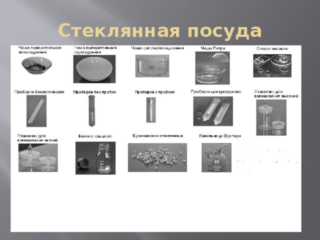 Стеклянная посуда 