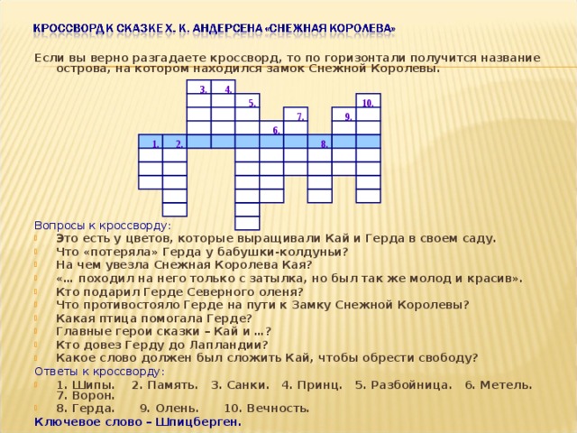 Викторина по сказке снежная королева с ответами презентация