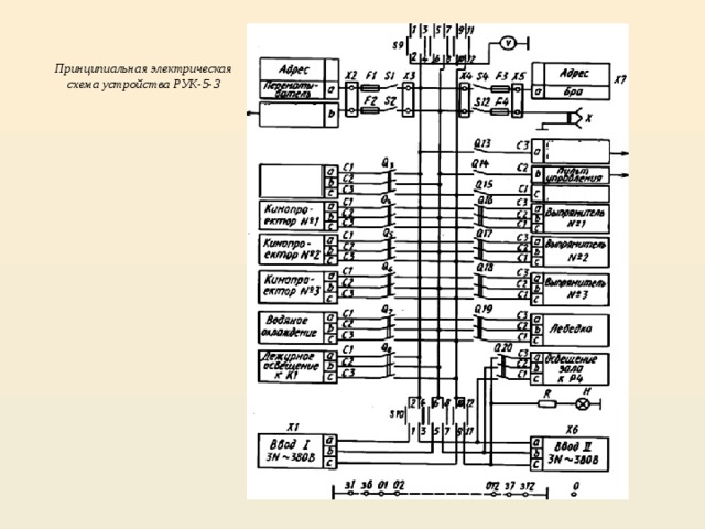 Кинопроектор русь схема принципиальная электрическая