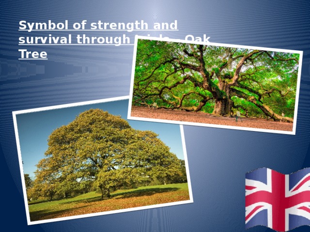 Symbol of strength and survival through trials – Oak Tree 
