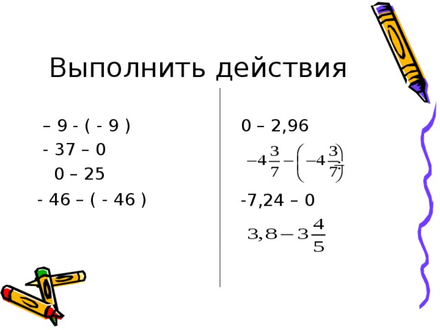 Сложение и вычитание рациональных чисел 6 класс презентация дорофеев