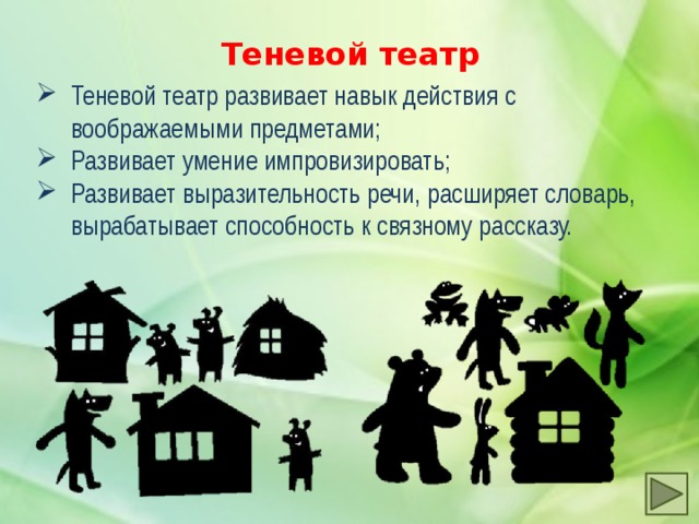 Презентация театр теней