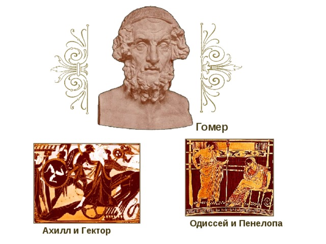 Гомер  Одиссей и Пенелопа Ахилл и Гектор