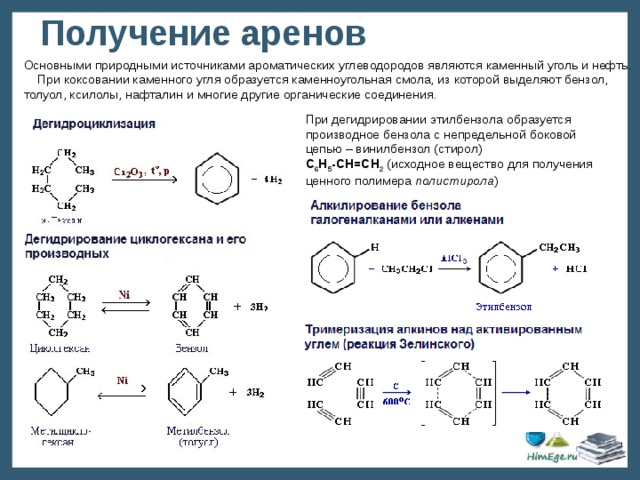 Запишите реакции соответствующие схеме карбид кальция ацетилен бензол хлорбензол толуол