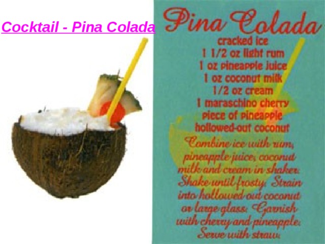 Cocktail - Pina Colada  