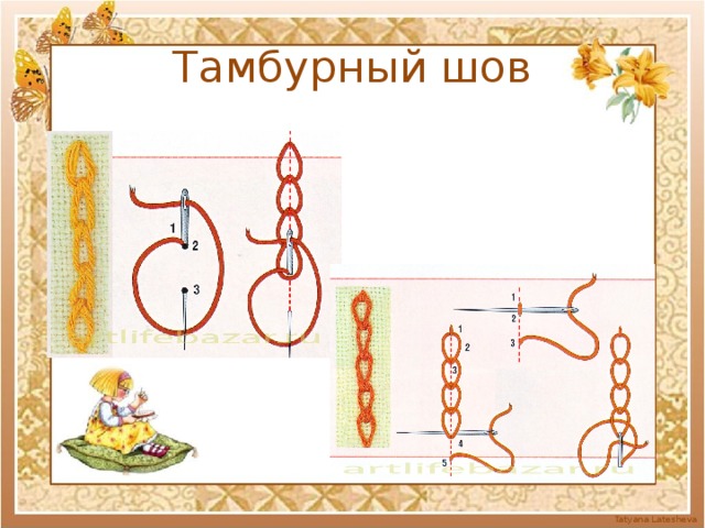 Проект тамбурный шов