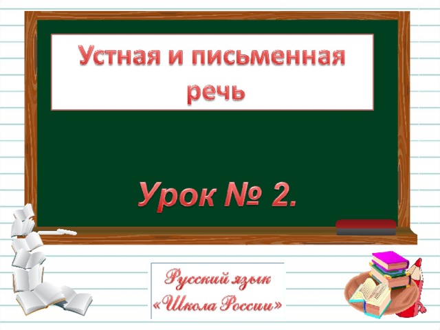 Презентация По Русскому Языку 1класс. Тема: Устная И Письменная Речь.