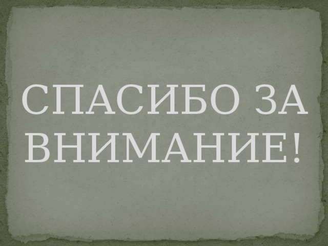 СПАСИБО ЗА ВНИМАНИЕ! 