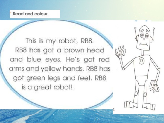 Read and colour this