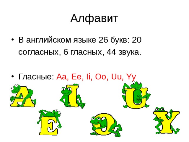 Согласные и гласные в английском языке таблица