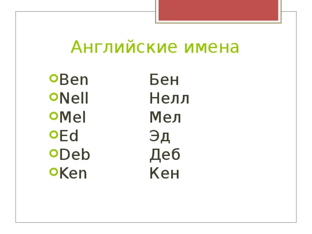 Английское имя тест. Английские имена. Имена на английском языке 2 класс. Английский имя nell.