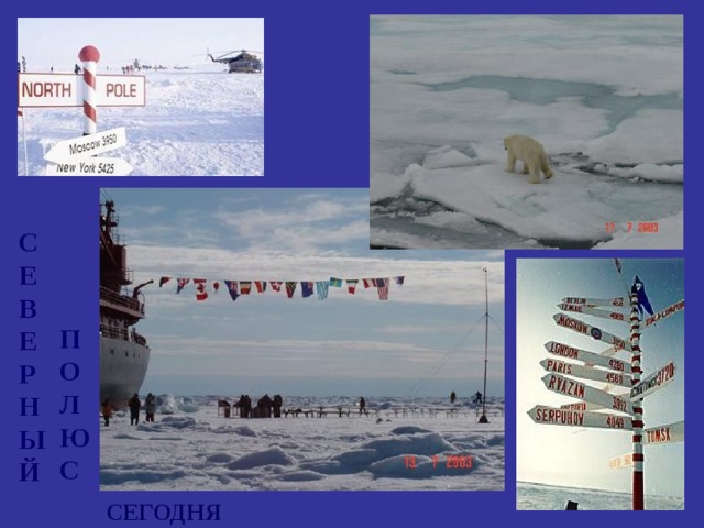 Северный полюс сегодня  СЕВЕРНЫЙ ПОЛЮС СЕГОДНЯ  