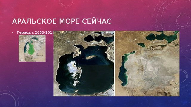 Период с 2000-2011 Аральское море сейчас 