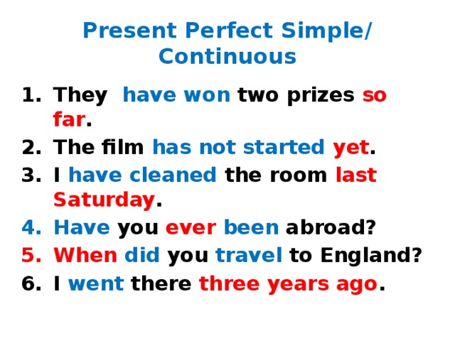 Посмотрите на картинку и составьте предложения в present perfect simple lesson not start yet