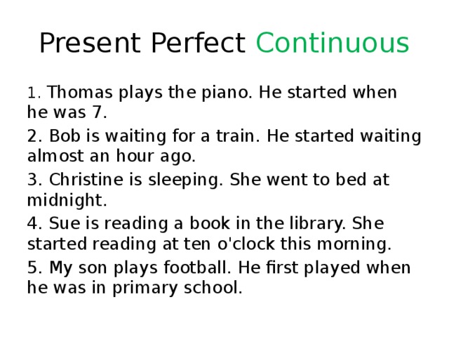When start ответ. Present perfect текст. Present perfect Continuous слова. Тексты с present perfect Continuous. Present perfect Continuous text.