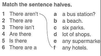 There aren t any shops. Match the sentences halves. Match the sentence halves i usually buy a. Match the halves to make sentences. Grammar Match the sentence halves.