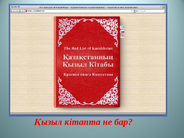 Красная книга казахстана