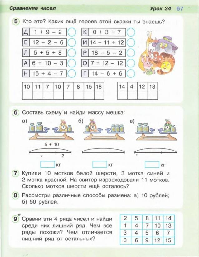 Презентация по математике 1 класс петерсон