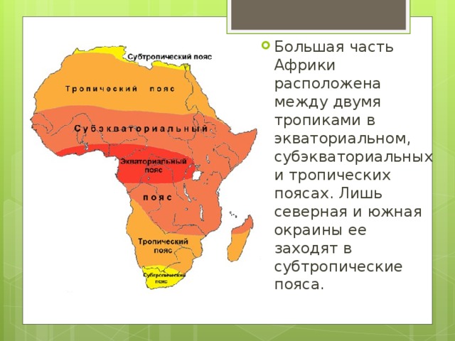 Презентация страны тропической и южной африки