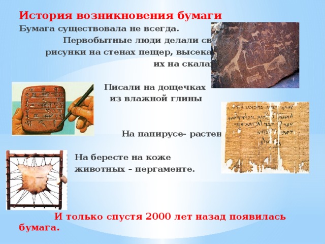 История бумаги презентация