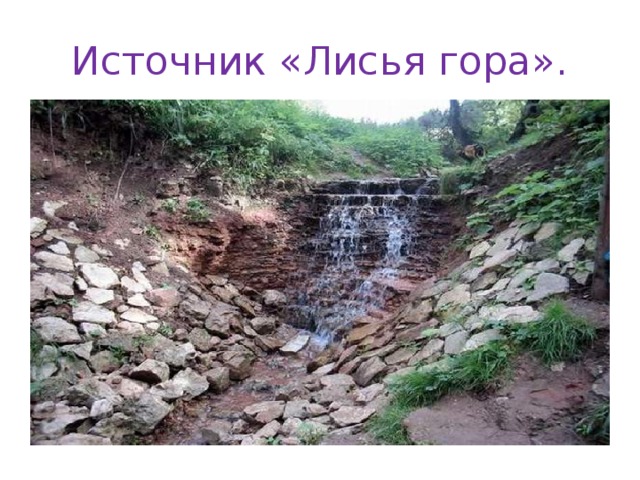 Источник «Лисья гора». 