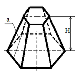 Шестиугольная усеченная пирамида рисунок