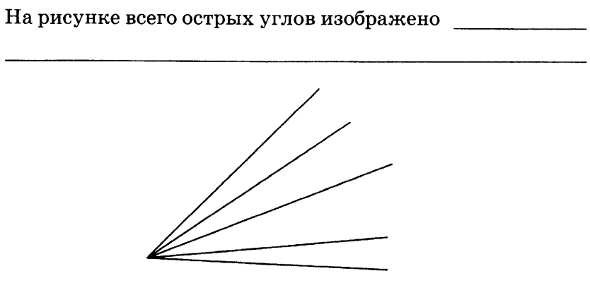 Острый угол изображен на рисунке