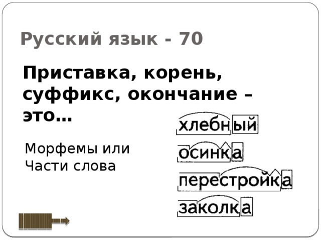 Слова приставка корень без окончания. Приставка корень суффикс окончание.