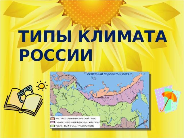 ТИПЫ КЛИМАТА РОССИИ 