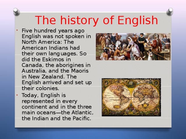 The history of English