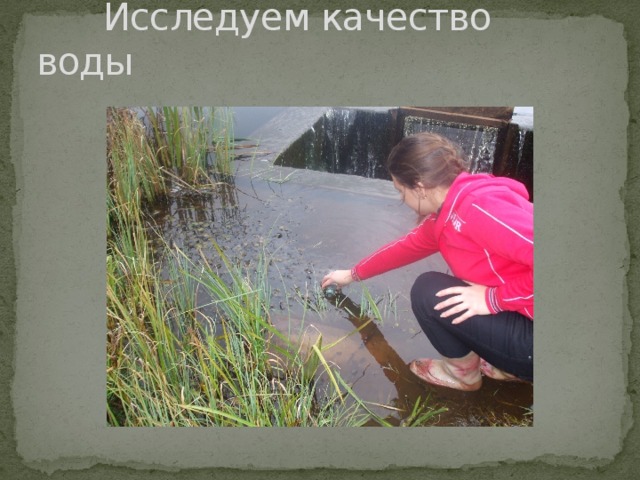  Исследуем качество воды 